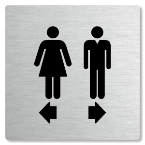 WC rozdělovník, 80x80mm, stříbrná, Nevada